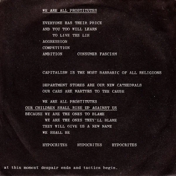 We Are All Prostitutes