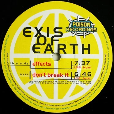 Effects / Don't Break It by Exis Of Earth - album cover