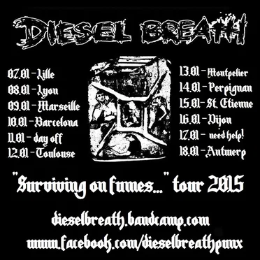 Surviving on Fumes by Diesel Breäth - album cover
