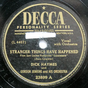 Stranger Things Have Happened / Je vous aime