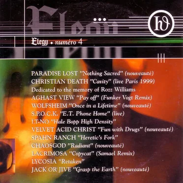Elegy numéro 4 by Various Artists - album cover