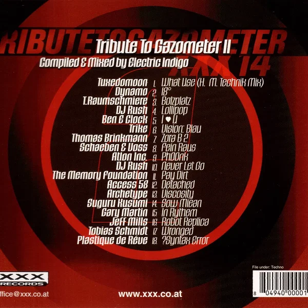 Gazometertraxxx: XXX 14 - Tribute To Gazometer II