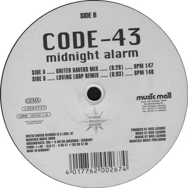 Midnight Alarm by Code-43 - album cover