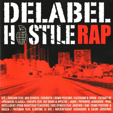 Delabel Hostile Rap by Various Artists - album cover
