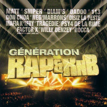 Génération Rap & RnB by Various Artists - album cover