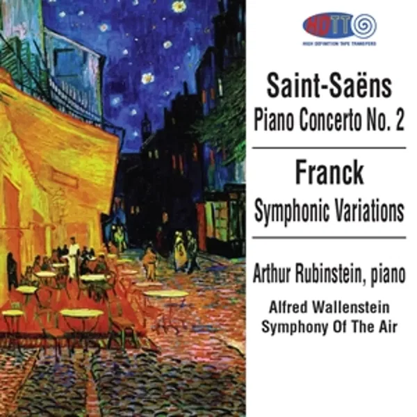 Saint-Saens Piano Concerto No. 2 - Franck Symphonic Variations - Rubinstein, piano