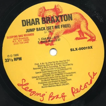 Jump Back (Set Me Free) by Dhar Braxton - album cover