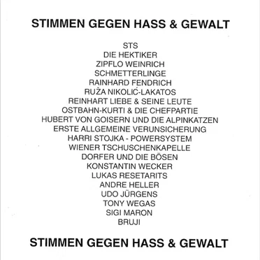 Stimmen gegen Hass und Gewalt by Various Artists - album cover