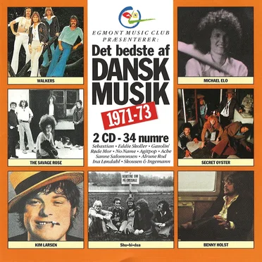 Det bedste af dansk musik 1971-73 by Various Artists - album cover