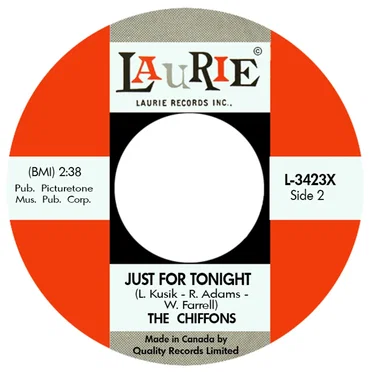 Teach Me How / Just for Tonight by The Chiffons - album cover