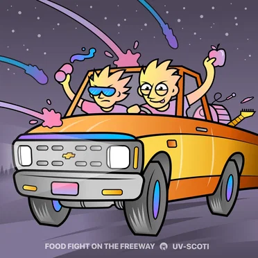 Food fight on the freeway by UV-SCOTI - album cover