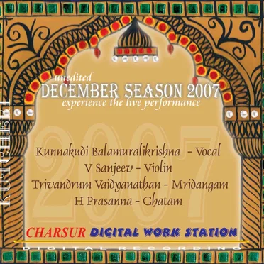 December Season 2007 by Kunnakkudi M Balamuralikrishna - album cover