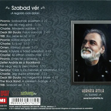 Horváth Attila életmű - Szabad vér (A legjobb rock dalok) by Various Artists - album cover