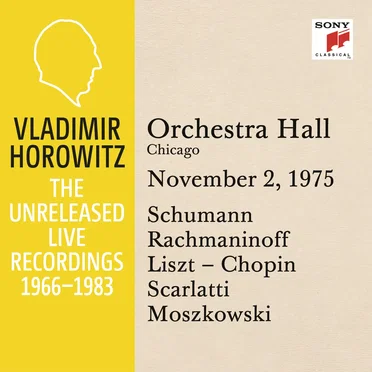 Vladimir Horowitz in Recital at Orchestra Hall Chicago November 2 1975