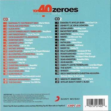 Top 40 Zeroes: The Ultimate Top 40 Collection by Various Artists - album cover