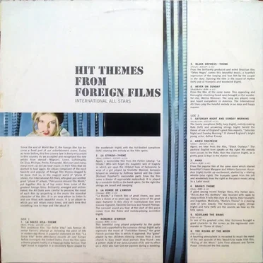 Hit Themes From Foreign Films by Various Artists - album cover