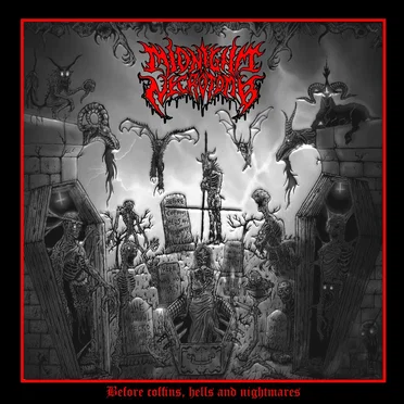 Before Coffins, Hells and Nightmares by Midnight Necrotomb - album cover