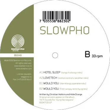 Hotel Sleep by Slowpho - album cover