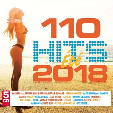 110 Hits Été 2018 by Various Artists - album cover