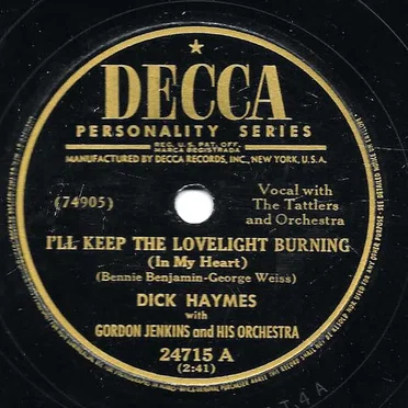 I'll Keep the Lovelight Burning / Home