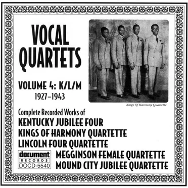 Vocal Quartets, Vol. 4 KLM (1927-1943) by Various Artists - album cover
