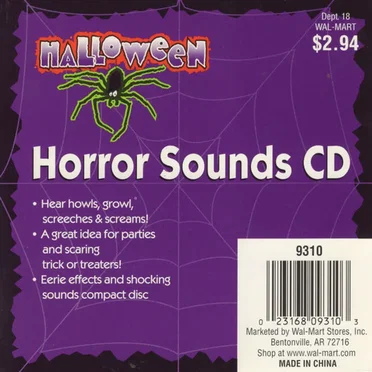 Halloween Horror Sounds CD by [no artist] - album cover