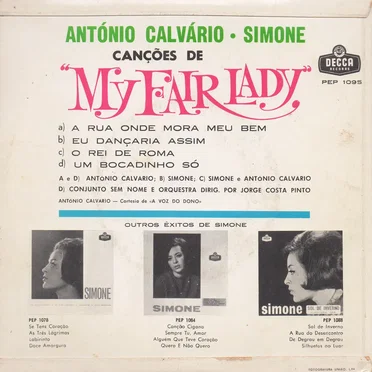 Canções de “My Fair Lady”