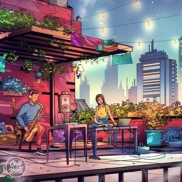 JazzHop to Chill To by Various Artists - album cover