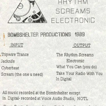 The Rhythm Screams Electronic by !Bang Elektronika - album cover