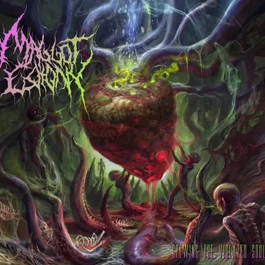 Spewing the Violated Souls by Maggot Colony - album cover