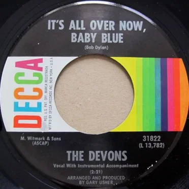 It's All Over Now, Baby Blue by The Devons - album cover