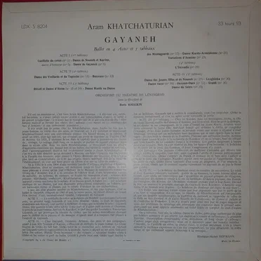 Gayaneh: Ballet en 4 Actes et 5 Tableaux