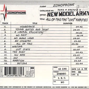 All of This: The "Live" Rarities