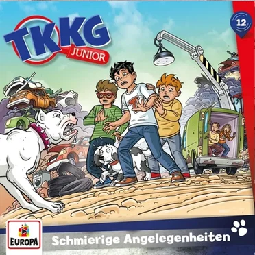 TKKG Junior 12: Schmierige Angelegenheiten by Frank Gustavus - album cover