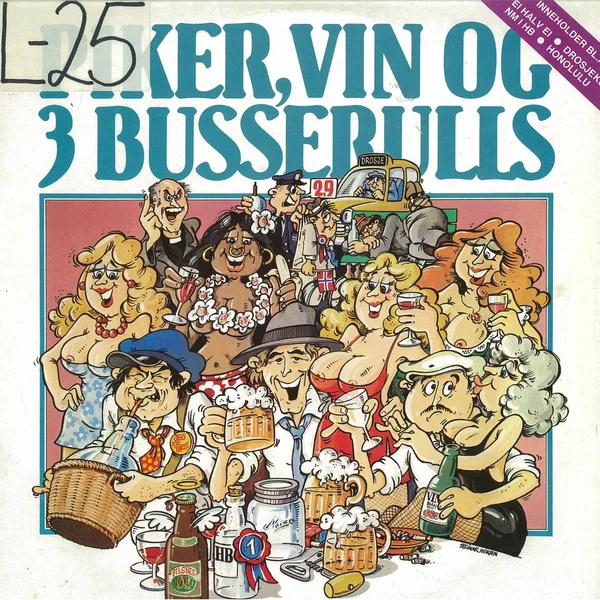 Piker, vin og 3 Busserulls