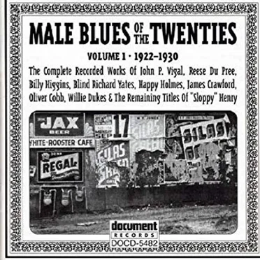Male Blues Of The Twenties Volume 1 (1922-1930) by Various Artists - album cover