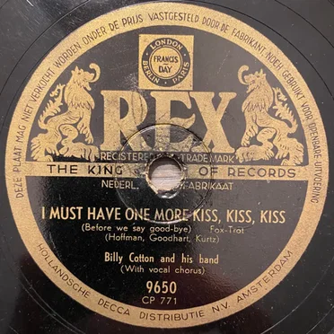 I Must Have One More Kiss, Kiss, Kiss / F.D.R. Jones
