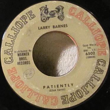 Patiently / Time To Spare by Larry Barnes - album cover