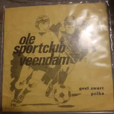 Olé sportclub Veendam / Geel zwart polka