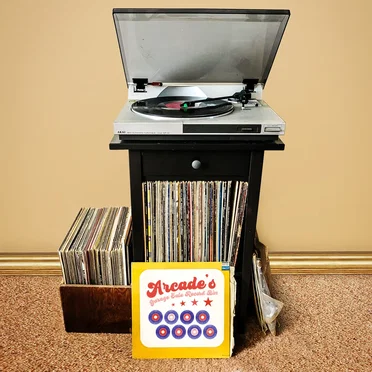 Arcade's Garage Sale Record Bin