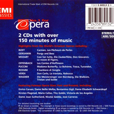 No. 1 for Opera by Various Artists - album cover
