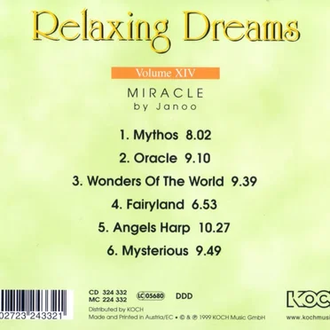 Relaxing Dreams, Volume XIV: Miracle by Janoo - album cover