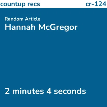 Hannah McGregor
