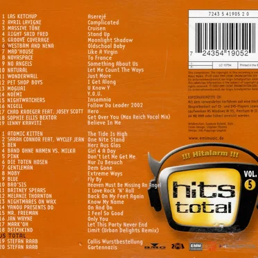 Hits Total, Volume 5 by Various Artists - album cover