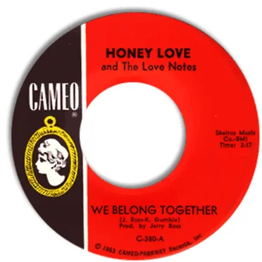 We Belong Together / Mary Ann by Honey Love & The Love Notes - album cover