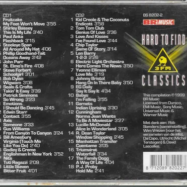 3FM Hard to Find Classics - Volume 1 by Various Artists - album cover