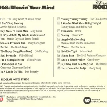 Classic Rock: Blowin' Your Mind 1968 by Various Artists - album cover