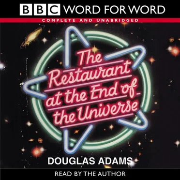 The Restaurant at the End of the Universe by Douglas Adams - album cover