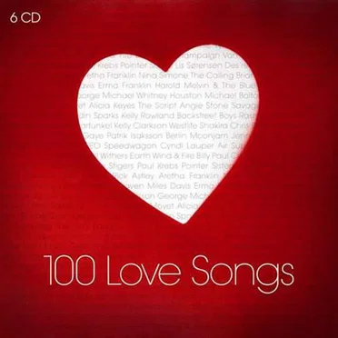 100 Love Songs by Various Artists - album cover