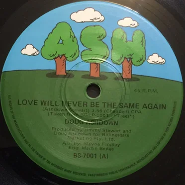 Love Will Never Be the Same Again by Doug Ashdown - album cover